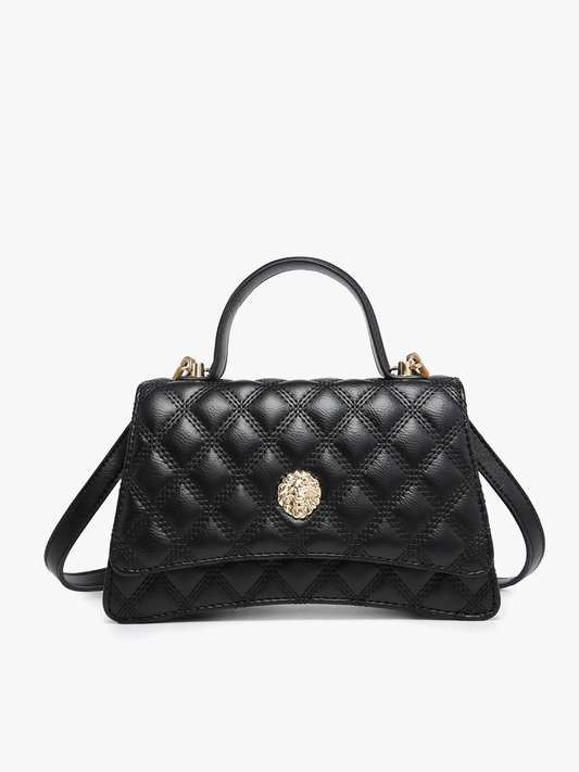 Jen & Co. - PP22013 Leona Quilted Lion Head Satchel