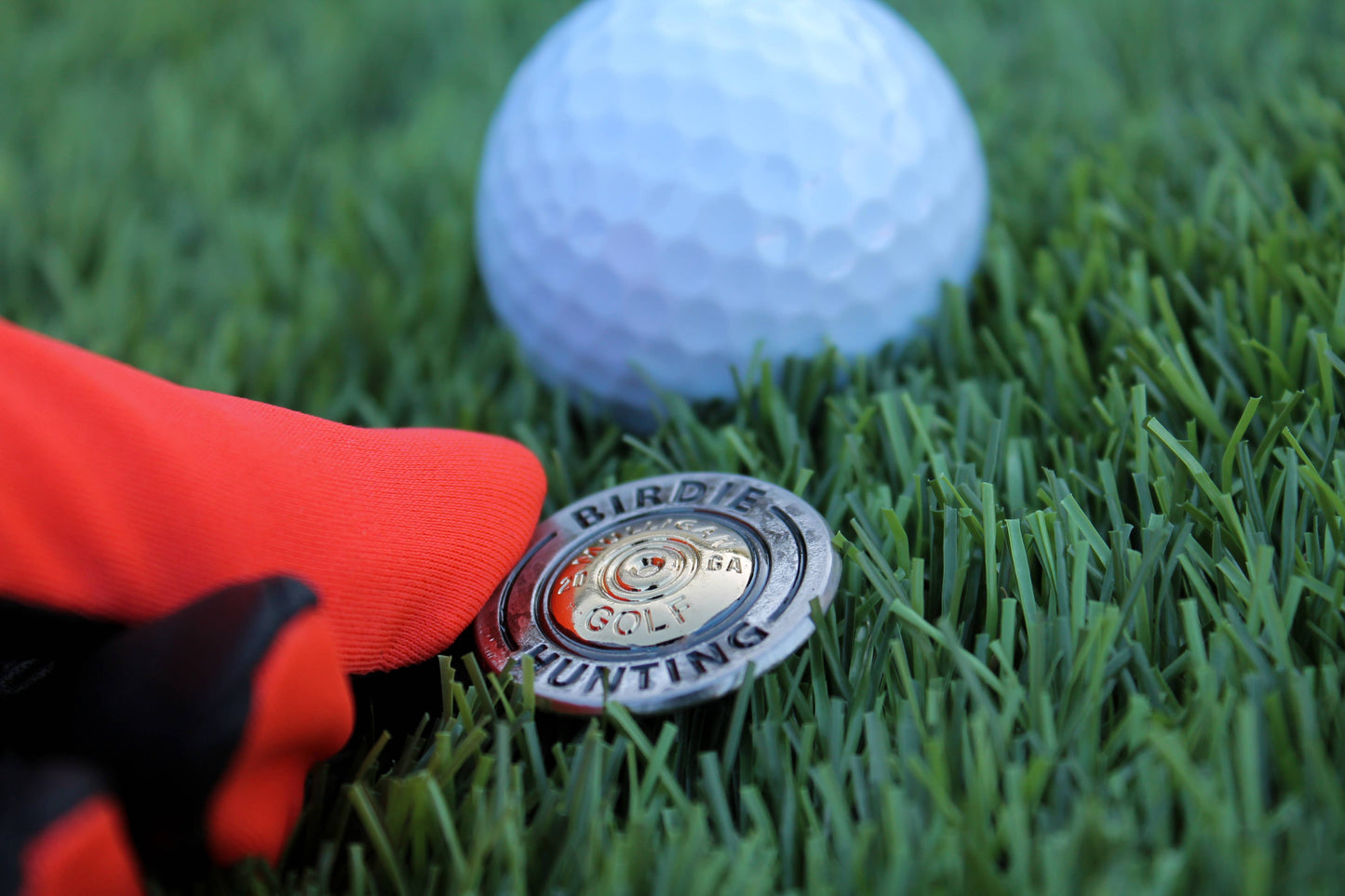 Birdie Hunting Shotgun Shell Ball Marker + Magnetic Hat Clip