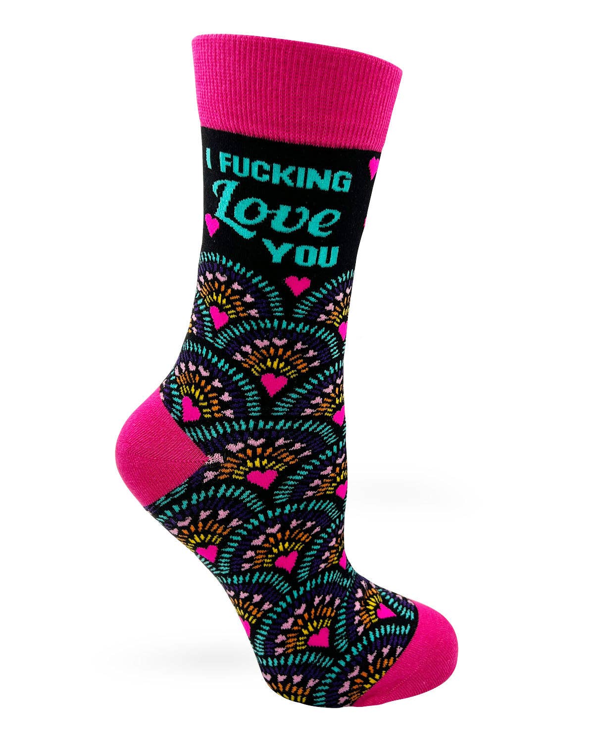 Fabdaz - I Fucking Love You Women's Crew Socks