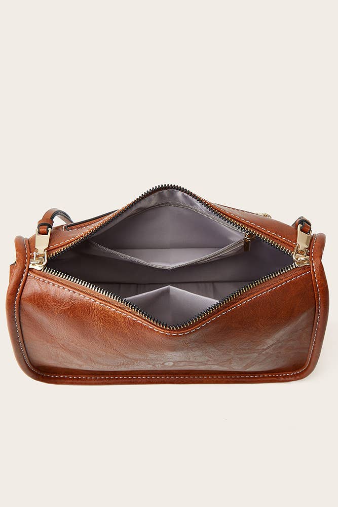 UNISHE - PU Leather Bohemia Strap Crossbody Bag ZK2010