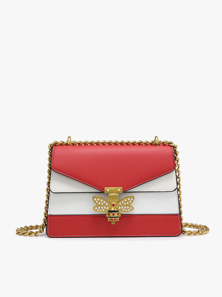 Jen & Co. - PP2051 Keri Jeweled Bee Crossbody