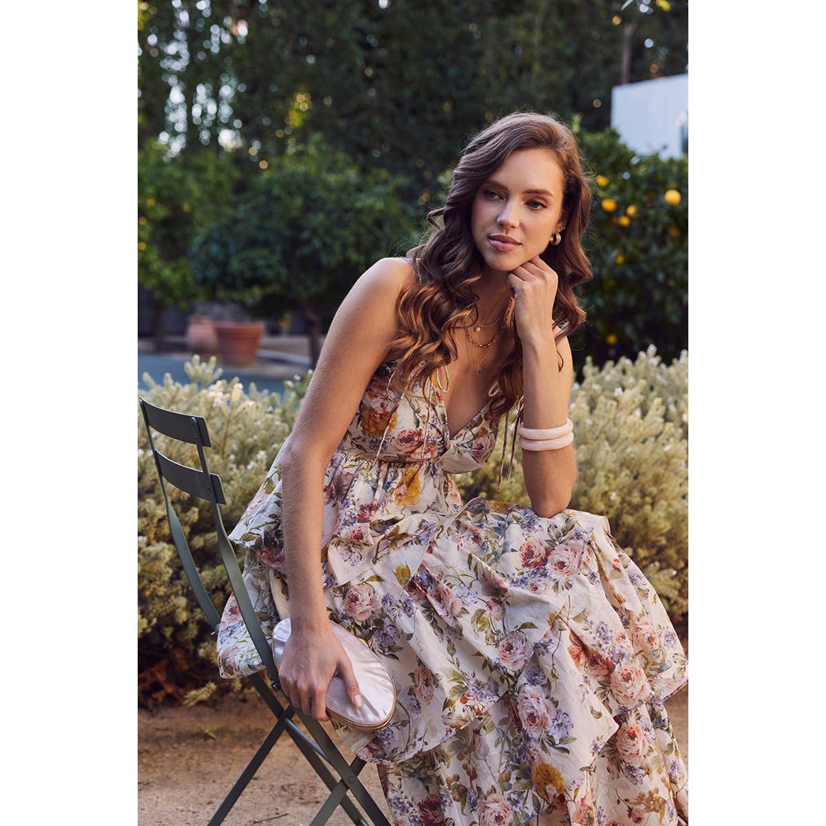 CALL FOR ROMANCE FLORAL MAXI DRESS