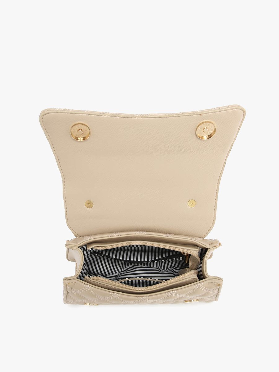 Jen & Co. - PP22013 Leona Quilted Lion Head Satchel