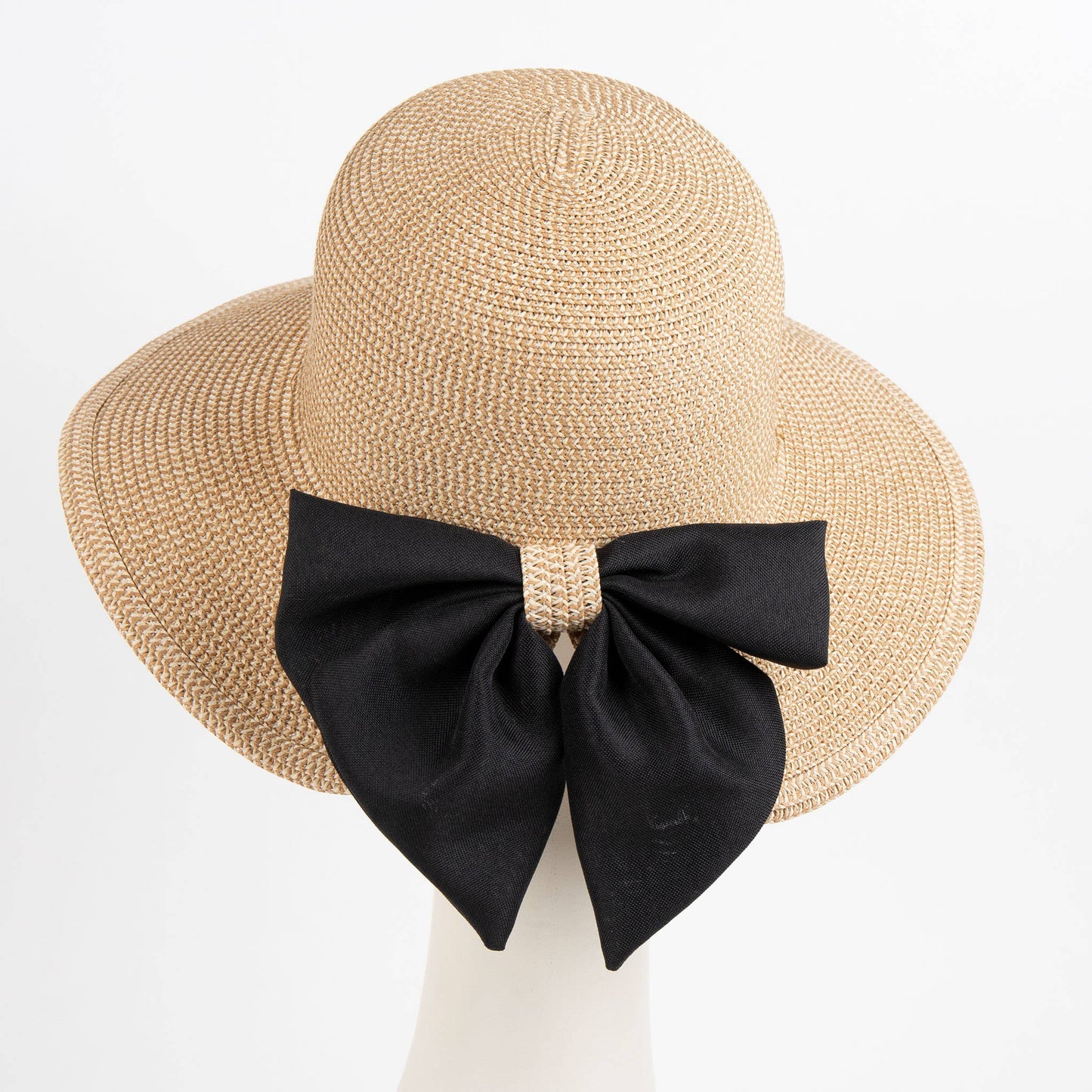 Sun Hat Zaya Boho Wide Brim Ponytail Leopard Bow
