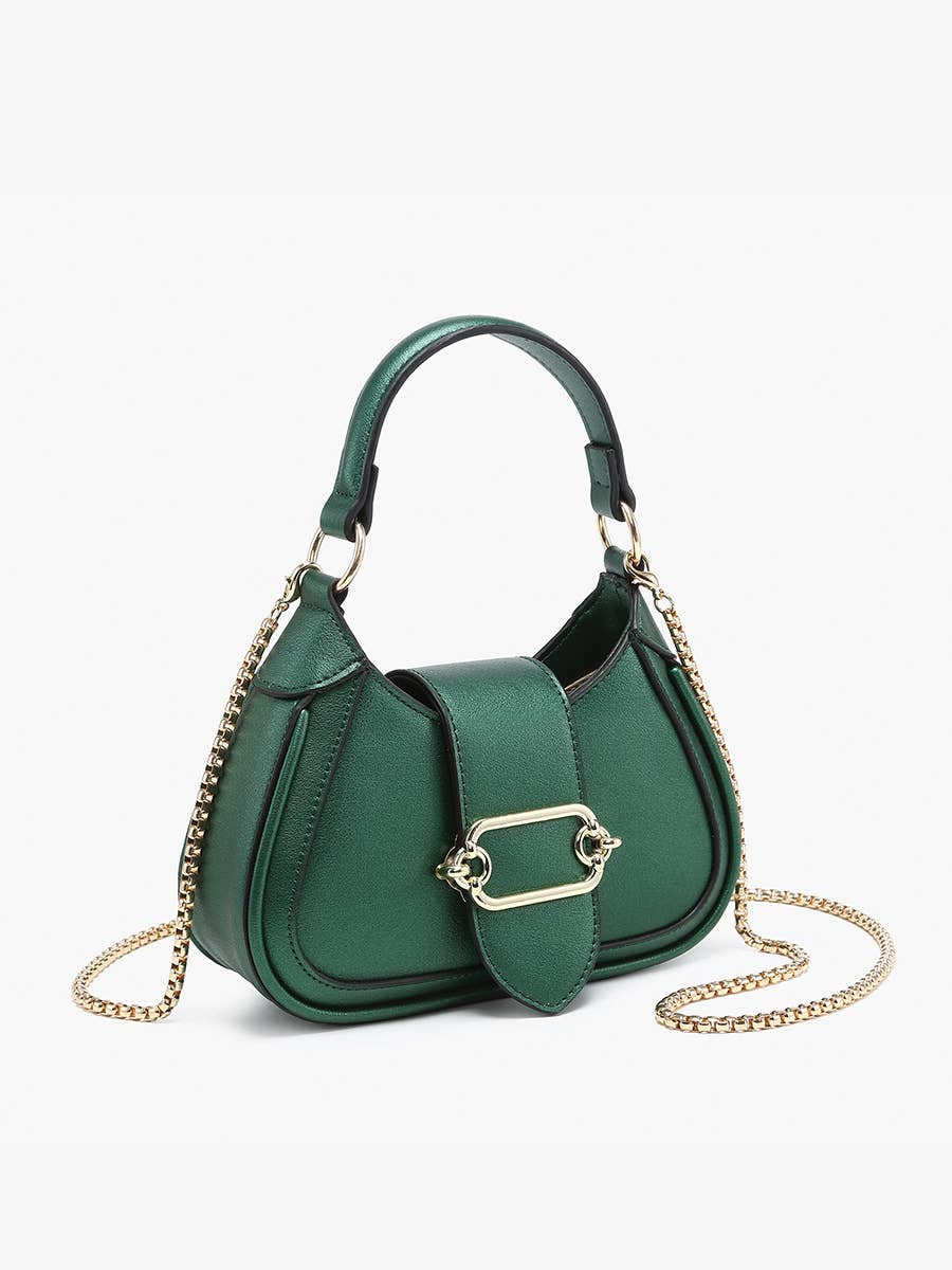 Jen & Co. - EH2563 Malia Buckle Crossbody/Satchel w/ Chain Strap