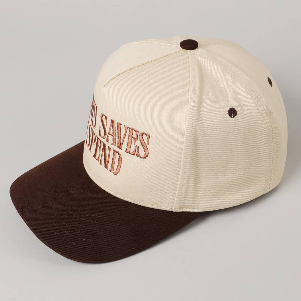 Fashion City - JESUS SAVES I SPEND Embroidery Trucker Hat