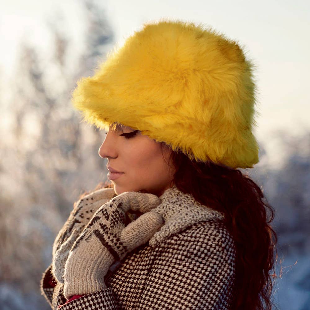 Sensibling Corp. - Fuzzy Faux Fur Bucket Hat