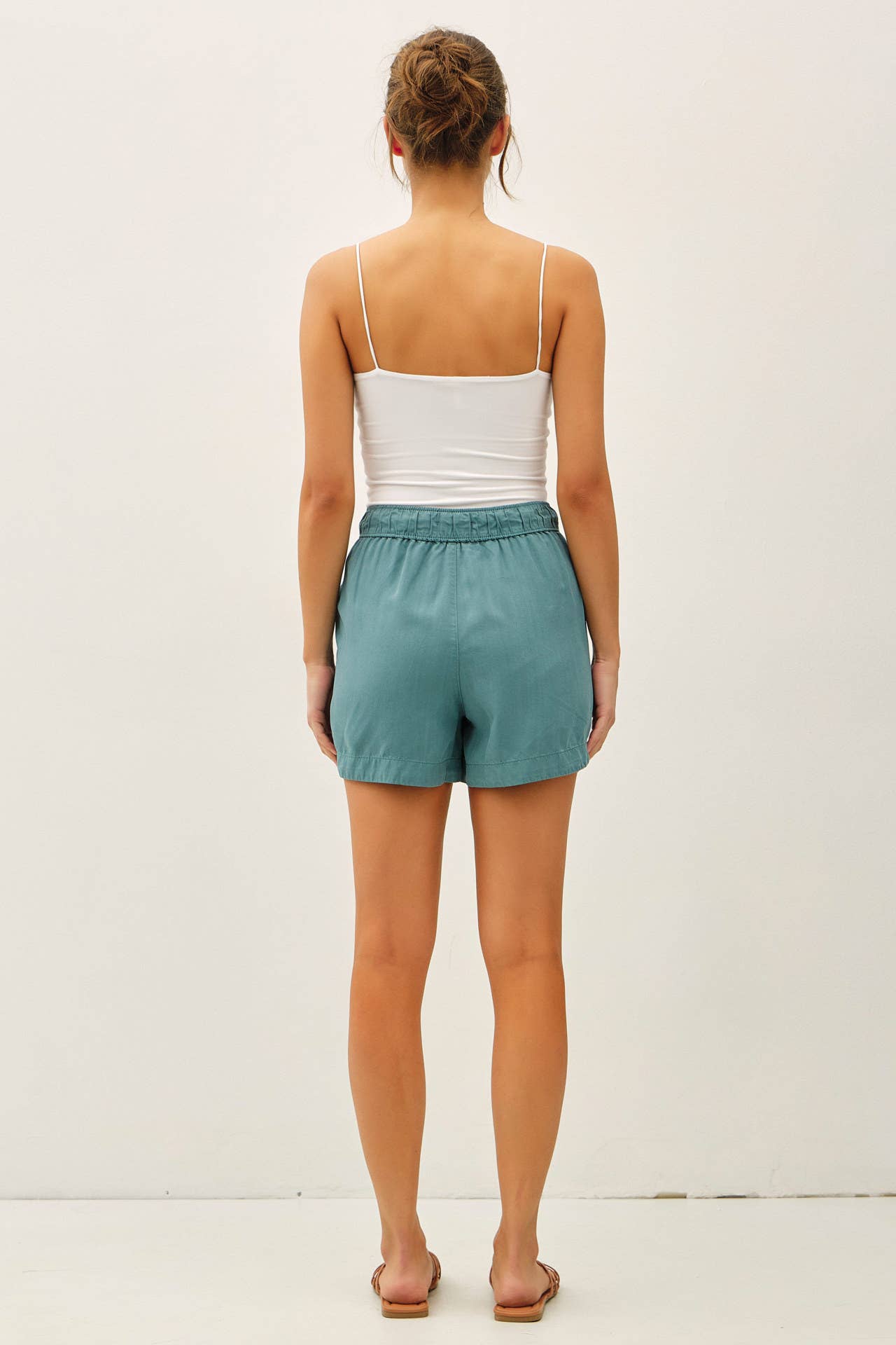 Be Cool - NEW SHADE-HIGH RISE PULL ON TENCEL SHORT