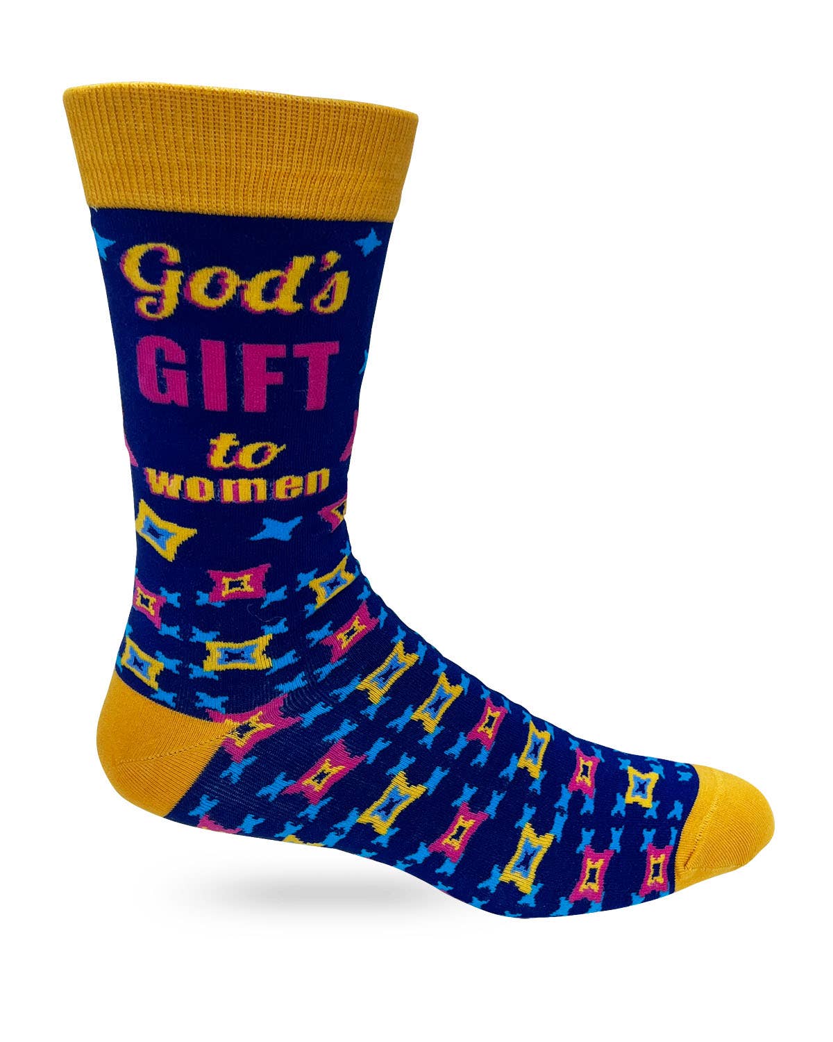 Fabdaz - God’s Gift to Women Men's Novelty Crew Socks