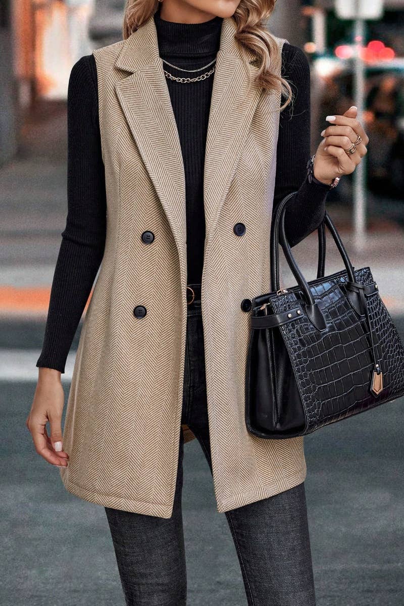 CWOCASL00  SLEEVELESS BLAZER