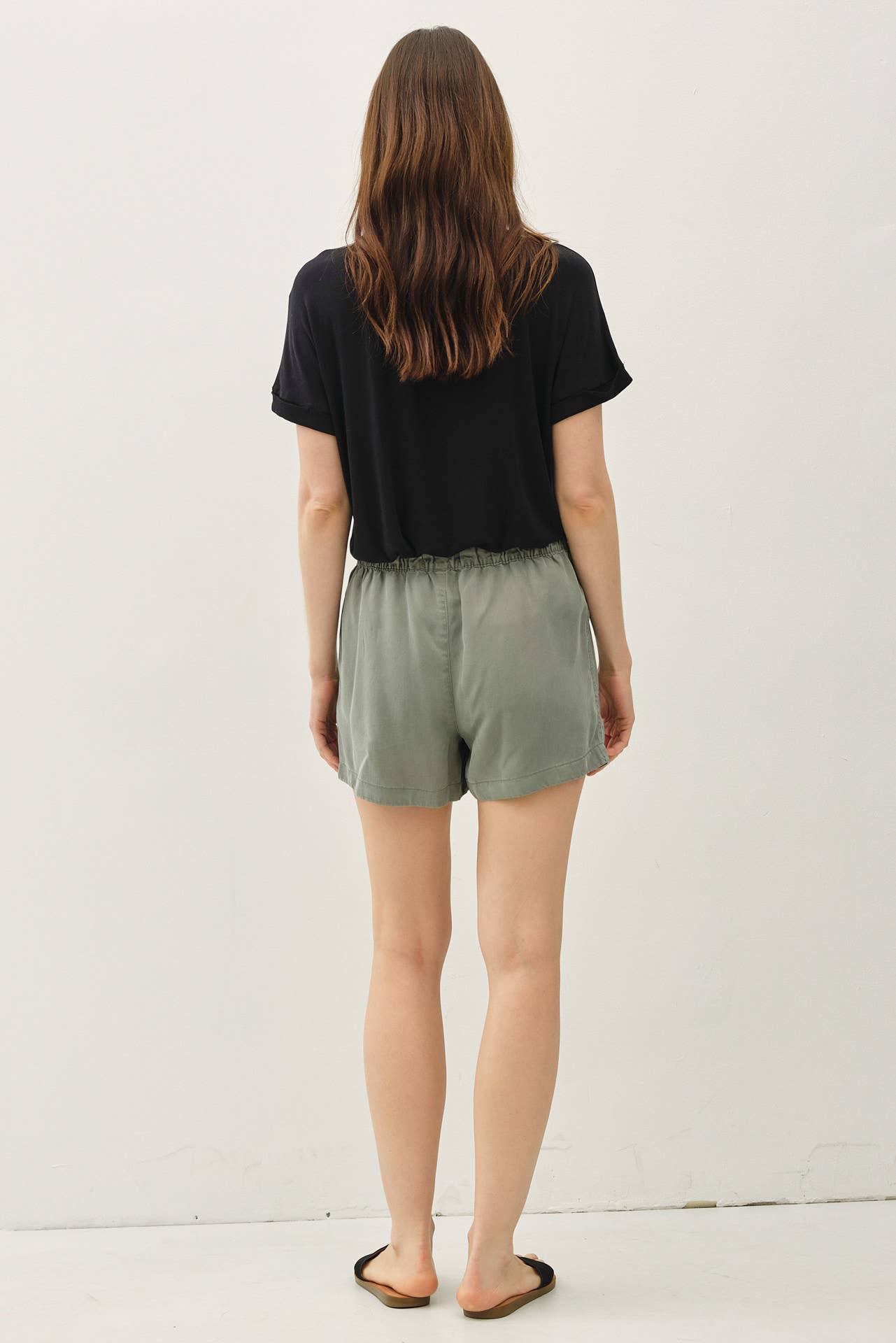 Be Cool - NEW SHADE-HIGH RISE PULL ON TENCEL SHORT
