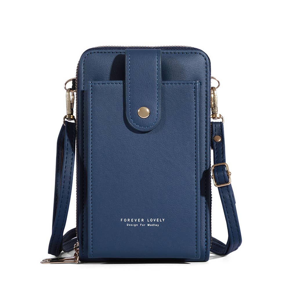 Wholesalesir - Solid Color Three-layer Single Shoulder Wallet