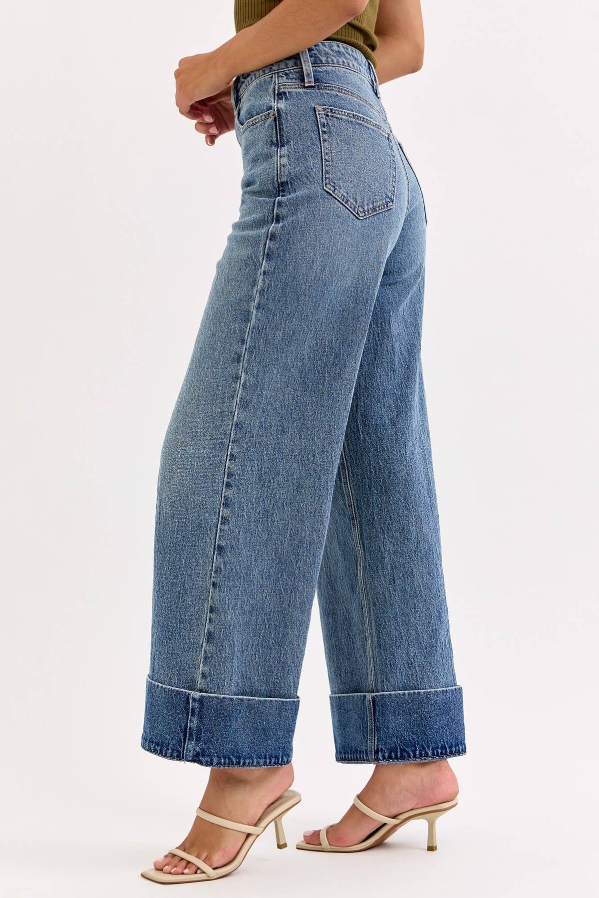 Cello Jeans - WASHED CUFF WIDE LEG