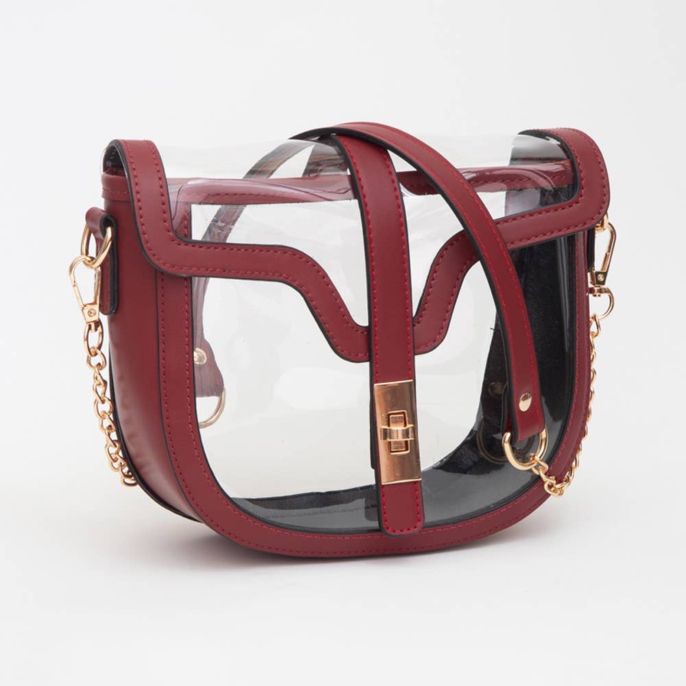Sensibling Corp. - Clear Transparent Saddle Bag