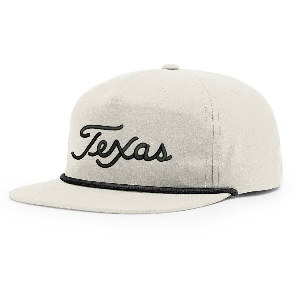 TWT Brand - Texas Script Grandpa Rope 3D Embroidered Hat