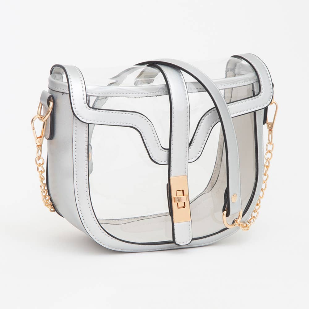 Sensibling Corp. - Clear Transparent Saddle Bag