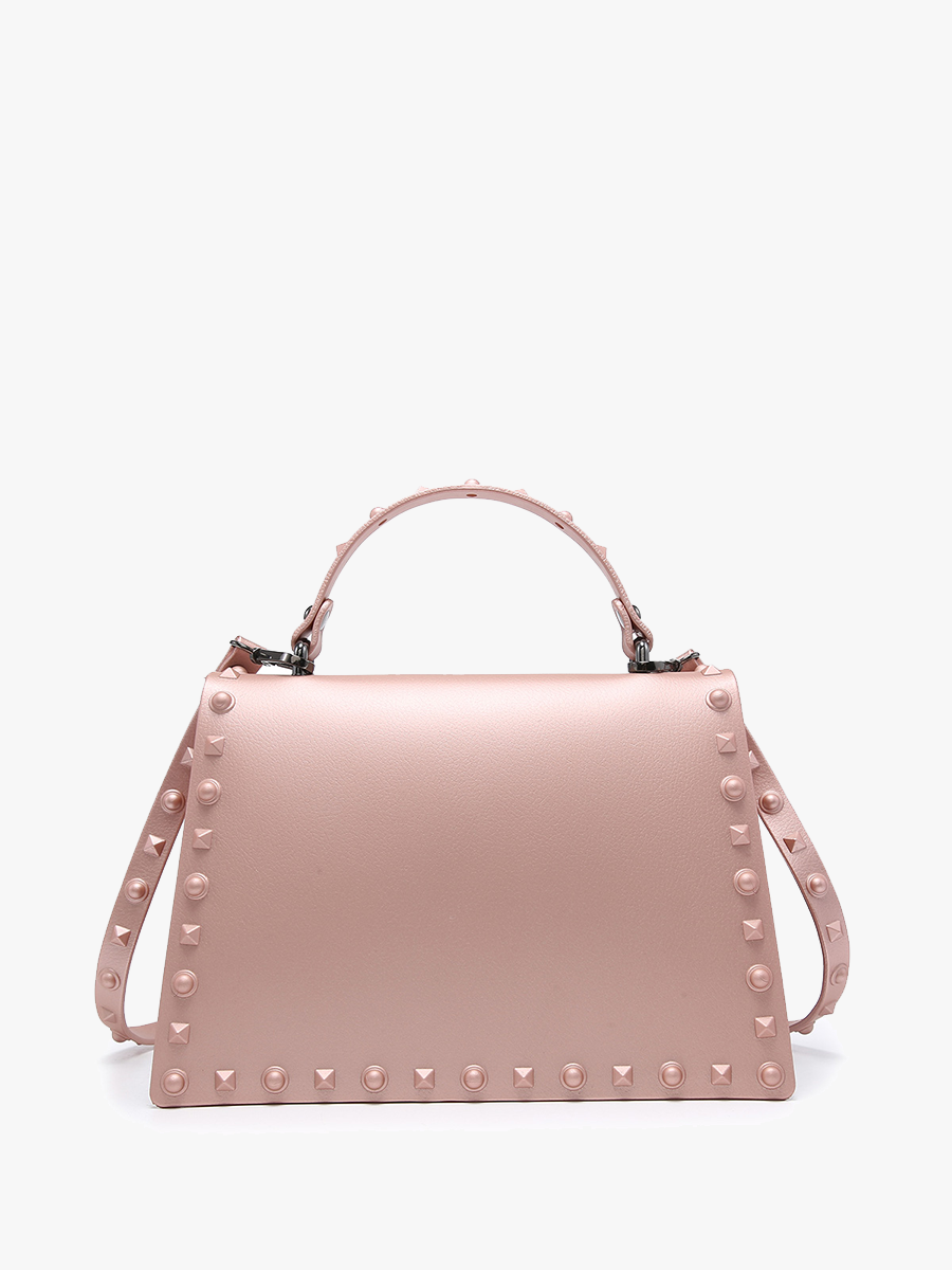 Jen & Co. - PP2044 Roxie Studded Crossbody/Clutch w/ Buckle Closure