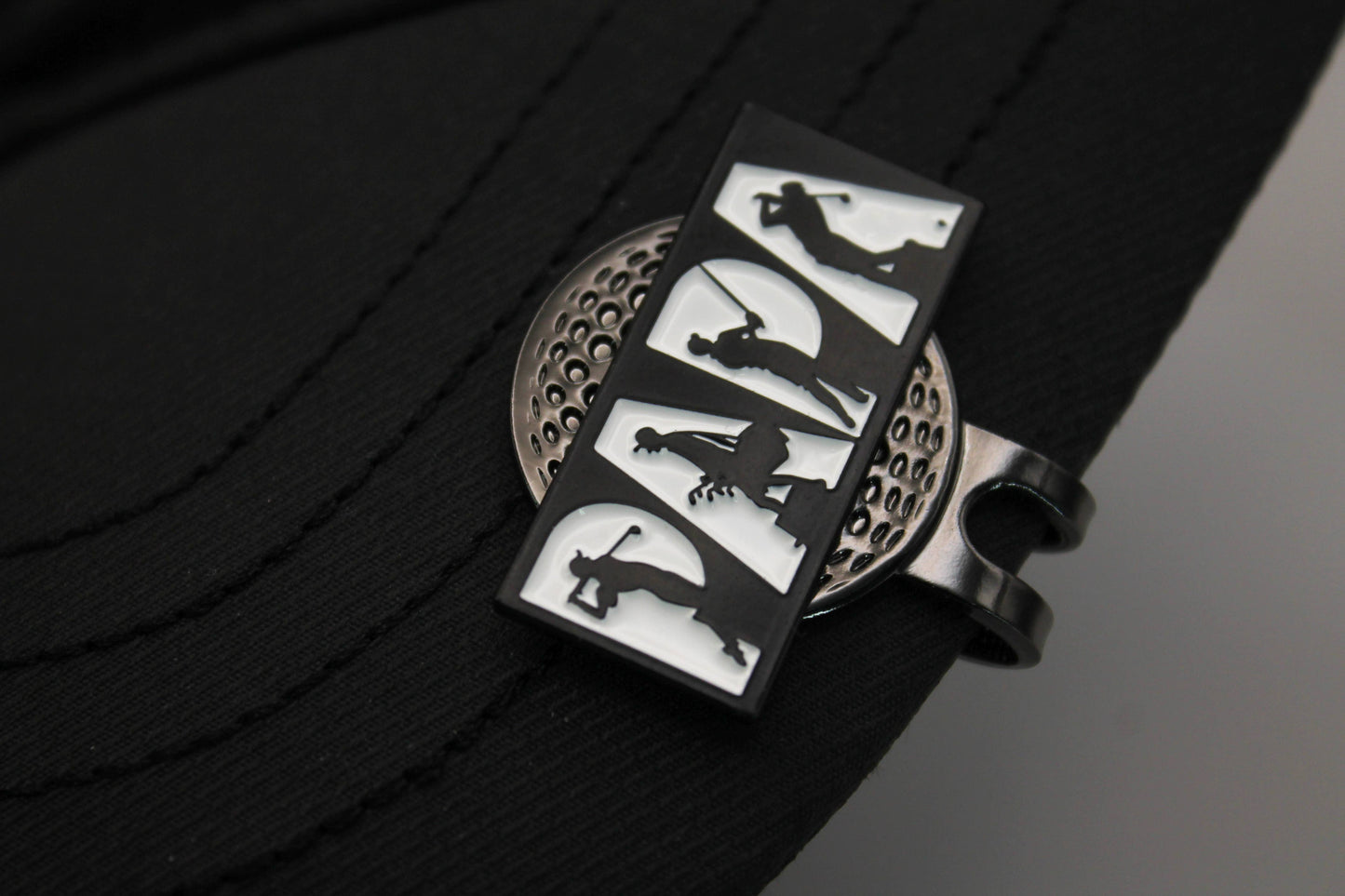 PAPA Golf Ball Marker + Magnetic Hat Clip