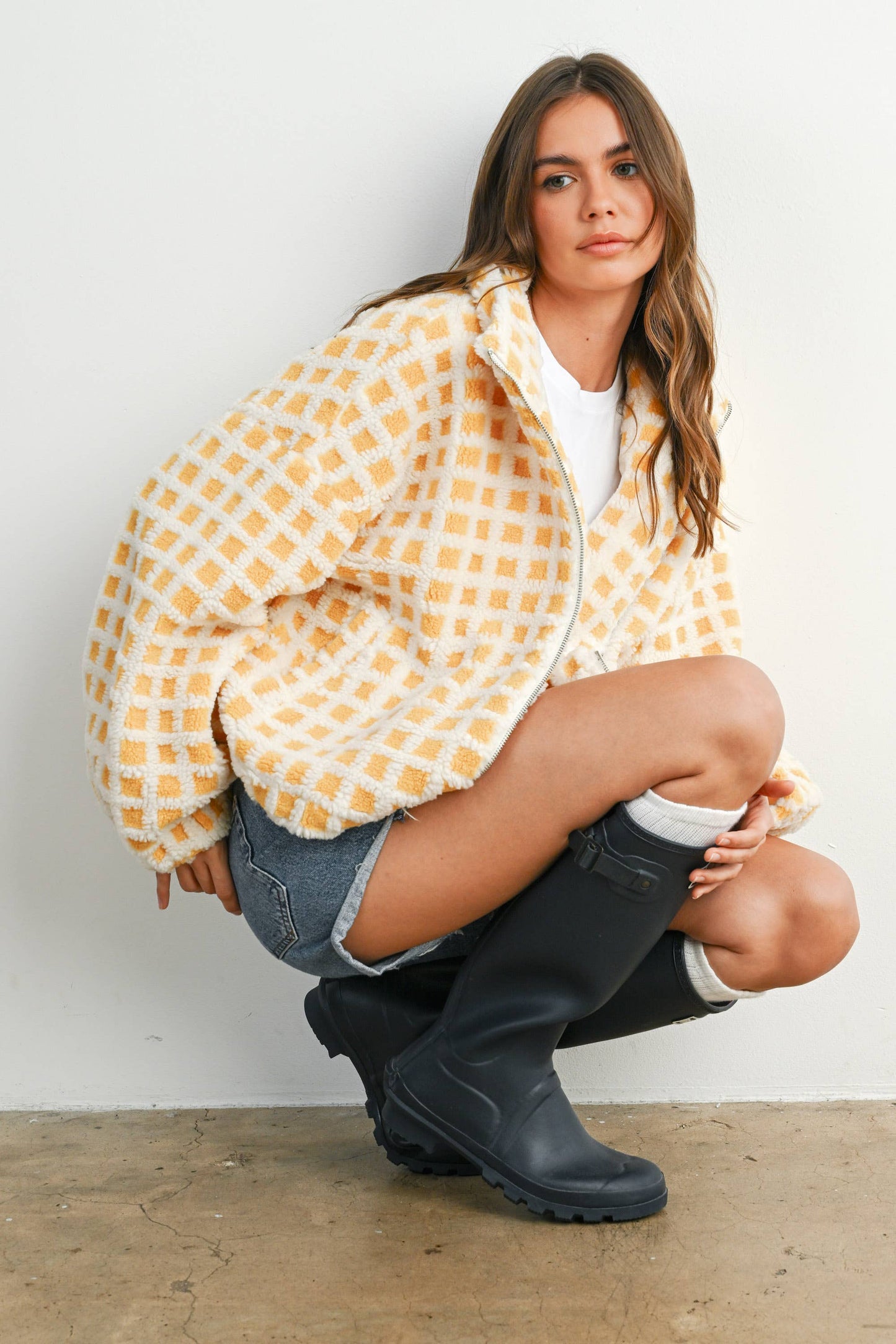 BUTTERMELON - Fuzzy Sherpa Jacket - BMJ7254