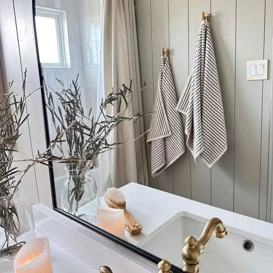 The Loomia - Melika Turkish Cotton Striped Terry Towel