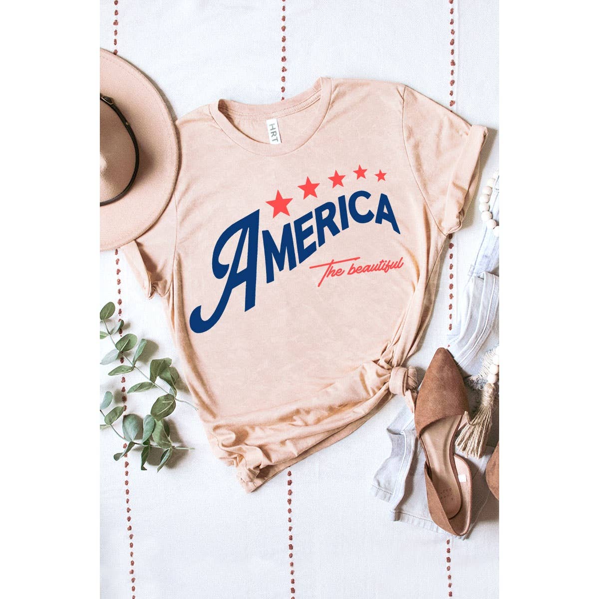 THE BEAUTIFUL AMERICA MINERAL GRAPHIC TEE: Mineral Navy / S
