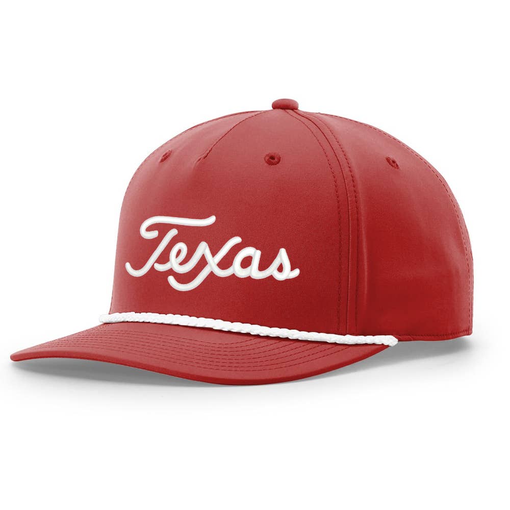 TWT Brand - Texas Script Grandpa Rope 3D Embroidered Hat