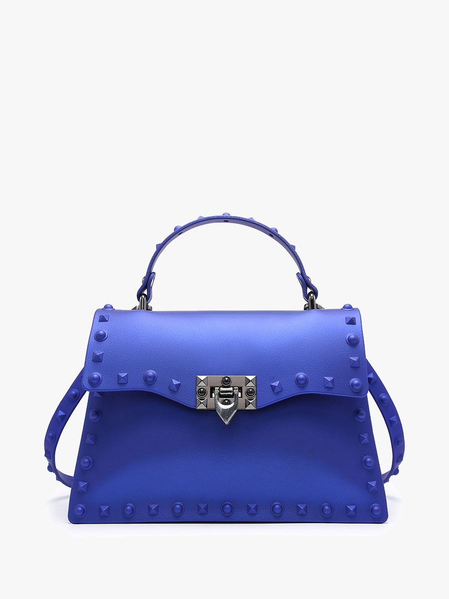Jen & Co. - PP2044 Roxie Studded Crossbody/Clutch w/ Buckle Closure