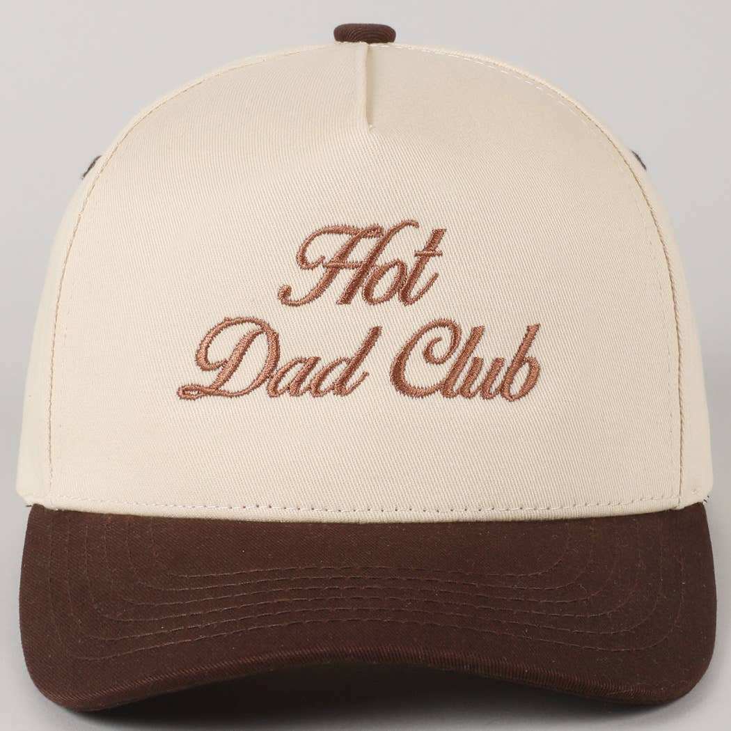 Fashion City - Hot Dad Club Lettering Embroidery Trucker Hat