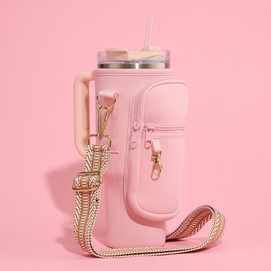 Lilla Haven - Neoprene Tumbler Bag with Adjustable Crossbody Strap
