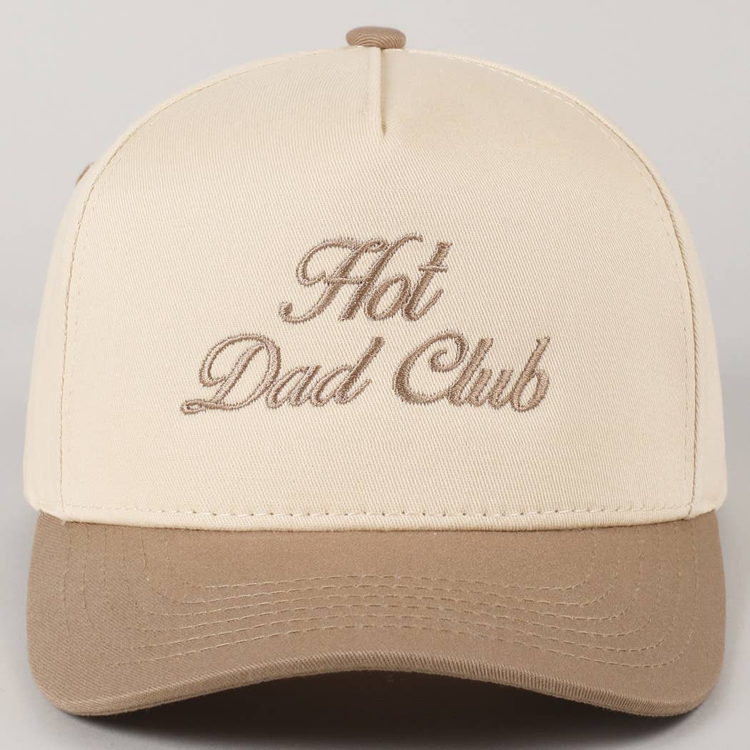 Fashion City - Hot Dad Club Lettering Embroidery Trucker Hat