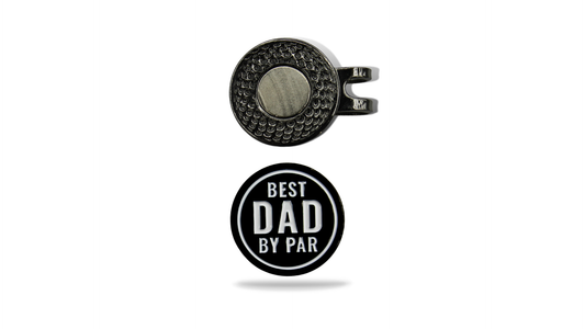 Best Dad by Par Golf Ball Marker + Magnetic Hat Clip