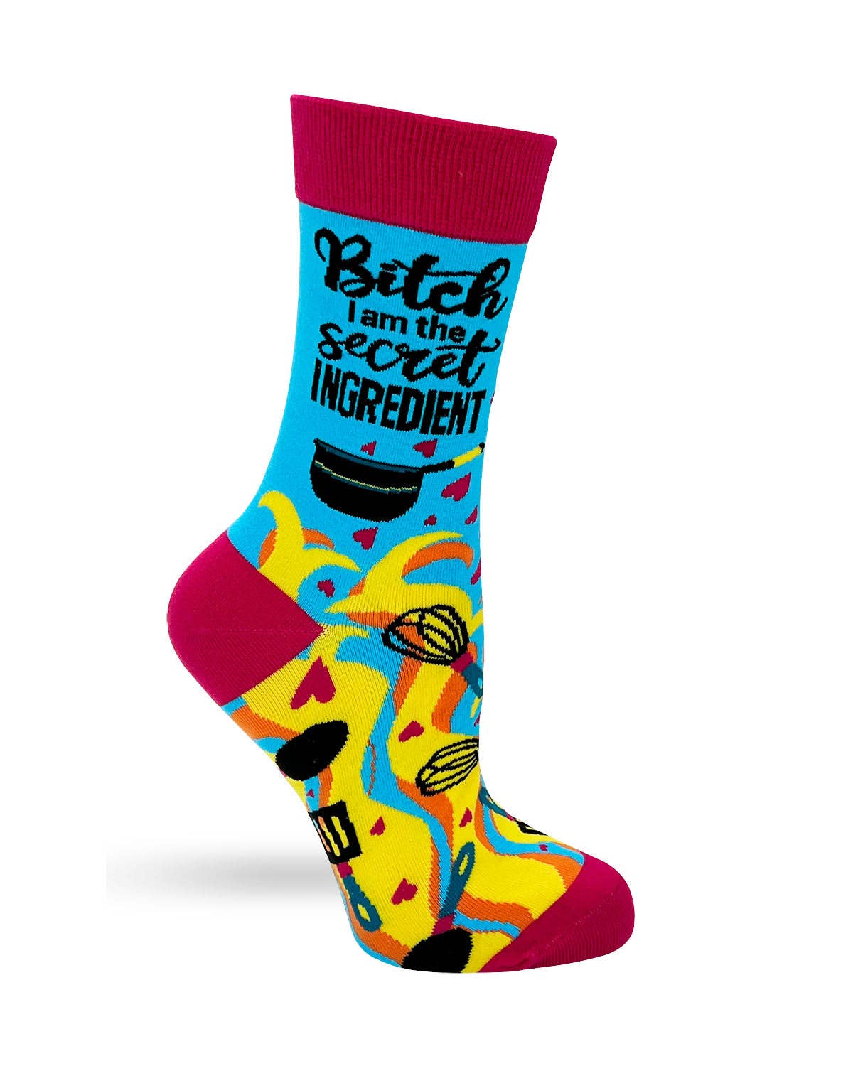 Fabdaz - Bitch I am The Secret Ingredient Women's Crew Socks