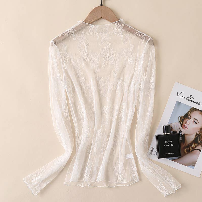 Hope & Sunshine - Lace Mesh Top