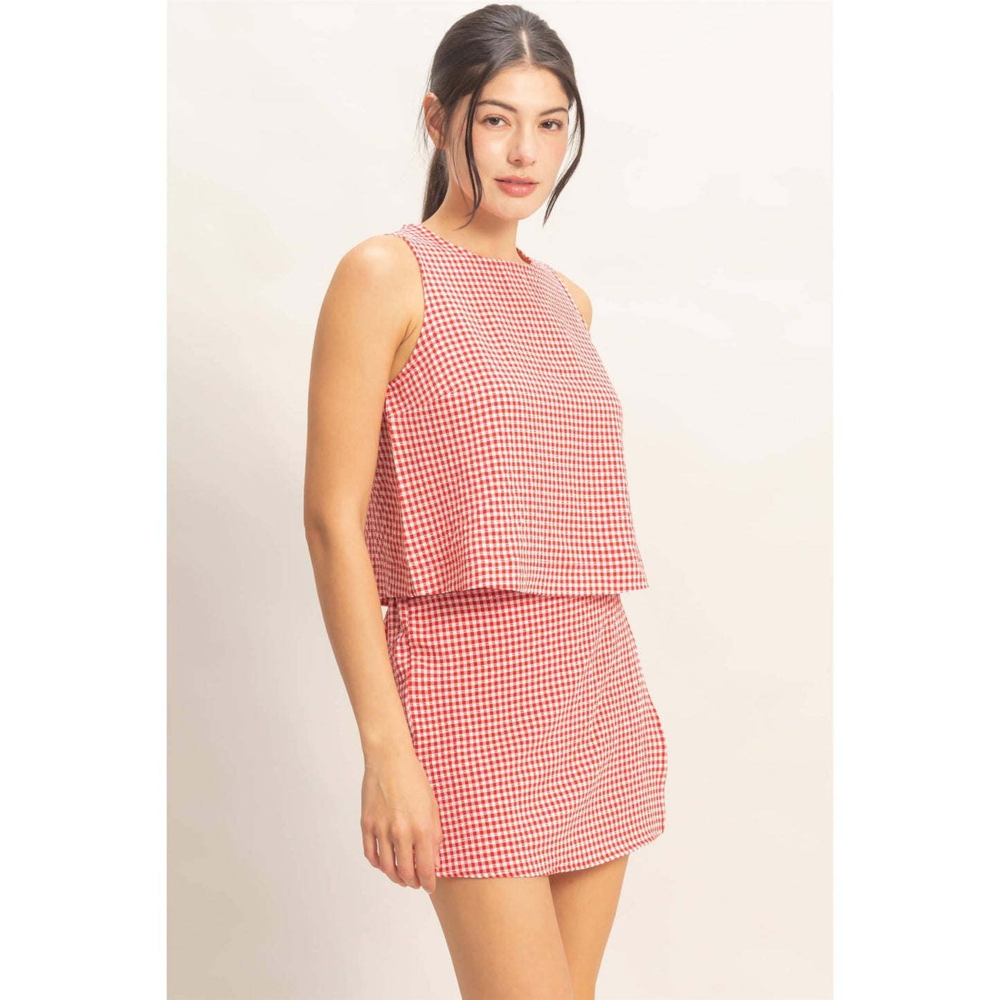 HYFVE - Gingham Skort Set