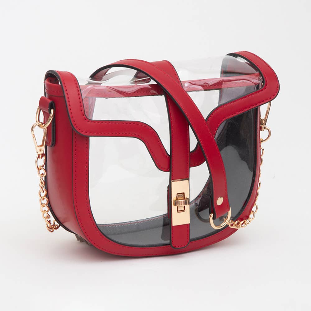 Sensibling Corp. - Clear Transparent Saddle Bag