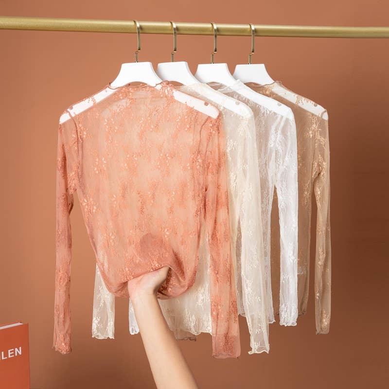 Hope & Sunshine - Lace Mesh Top