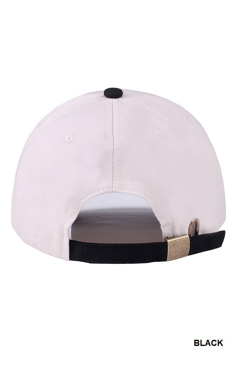 42POPS - ,..._ Two tone canvas cotton cap