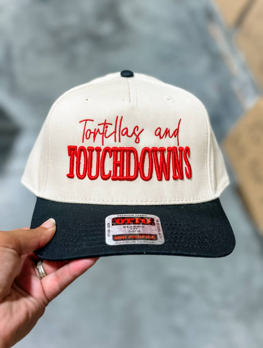 Top Notch - Tortillas & Touchdowns Embroidered 3D Hat