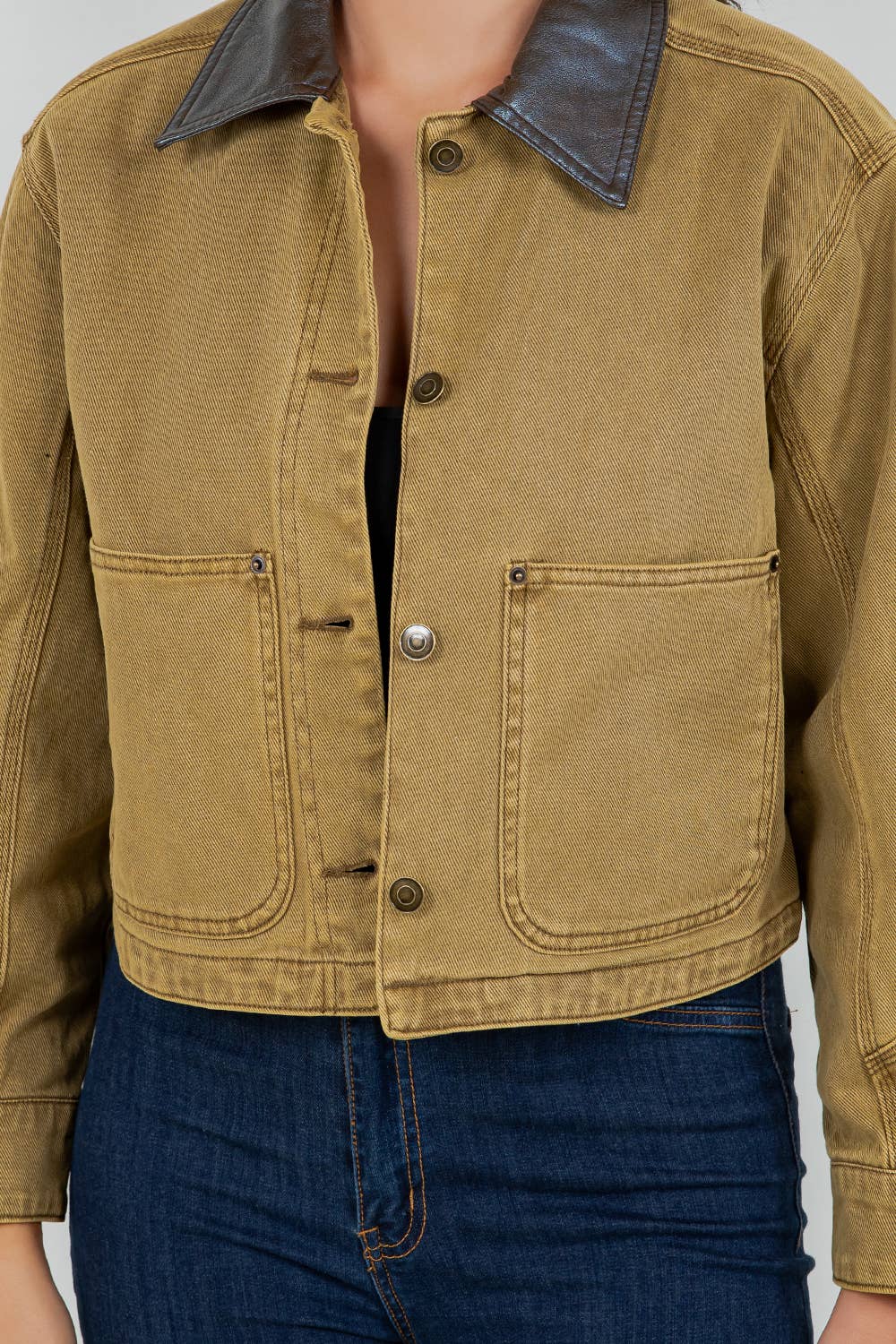 Veracci - Breaking Camp Cotton Twill Cropped Barn Jacket