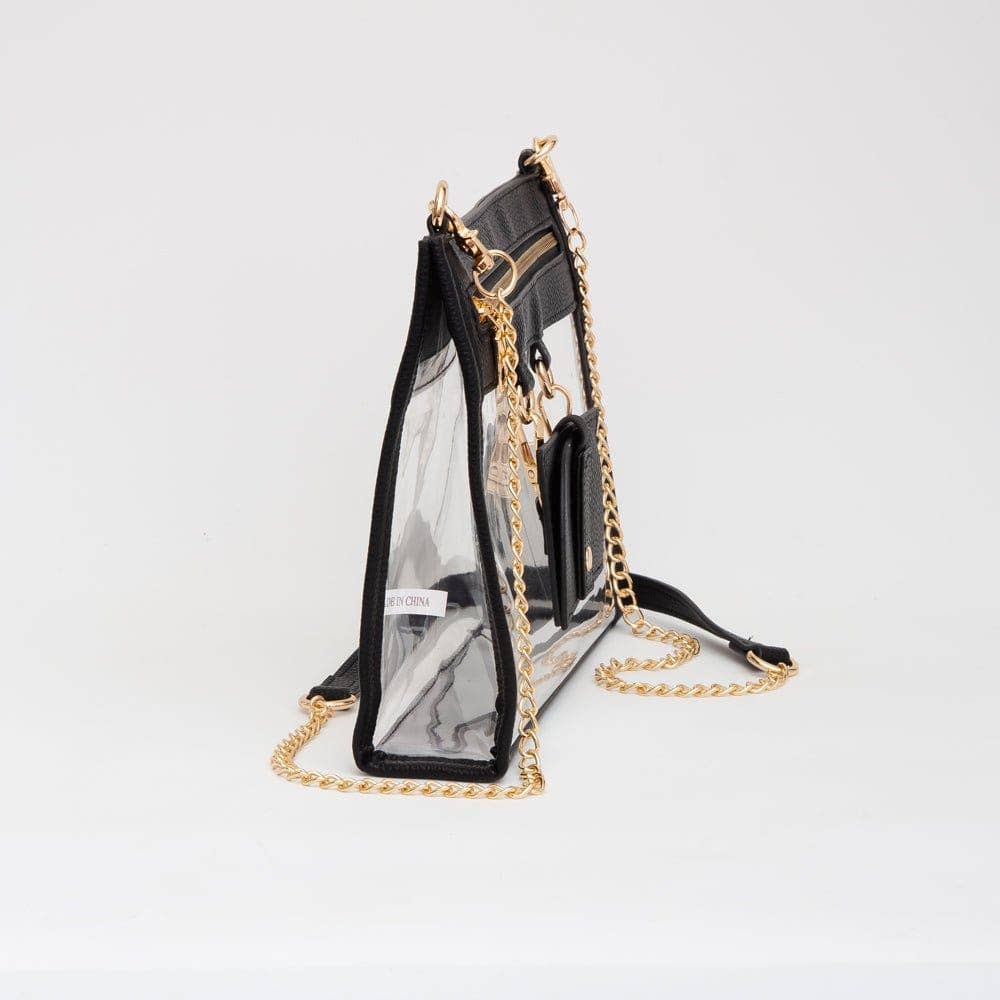 MiMi Wholesale - TG10666 Clear Gameday Crossbody Bag With Sunglasses Holder