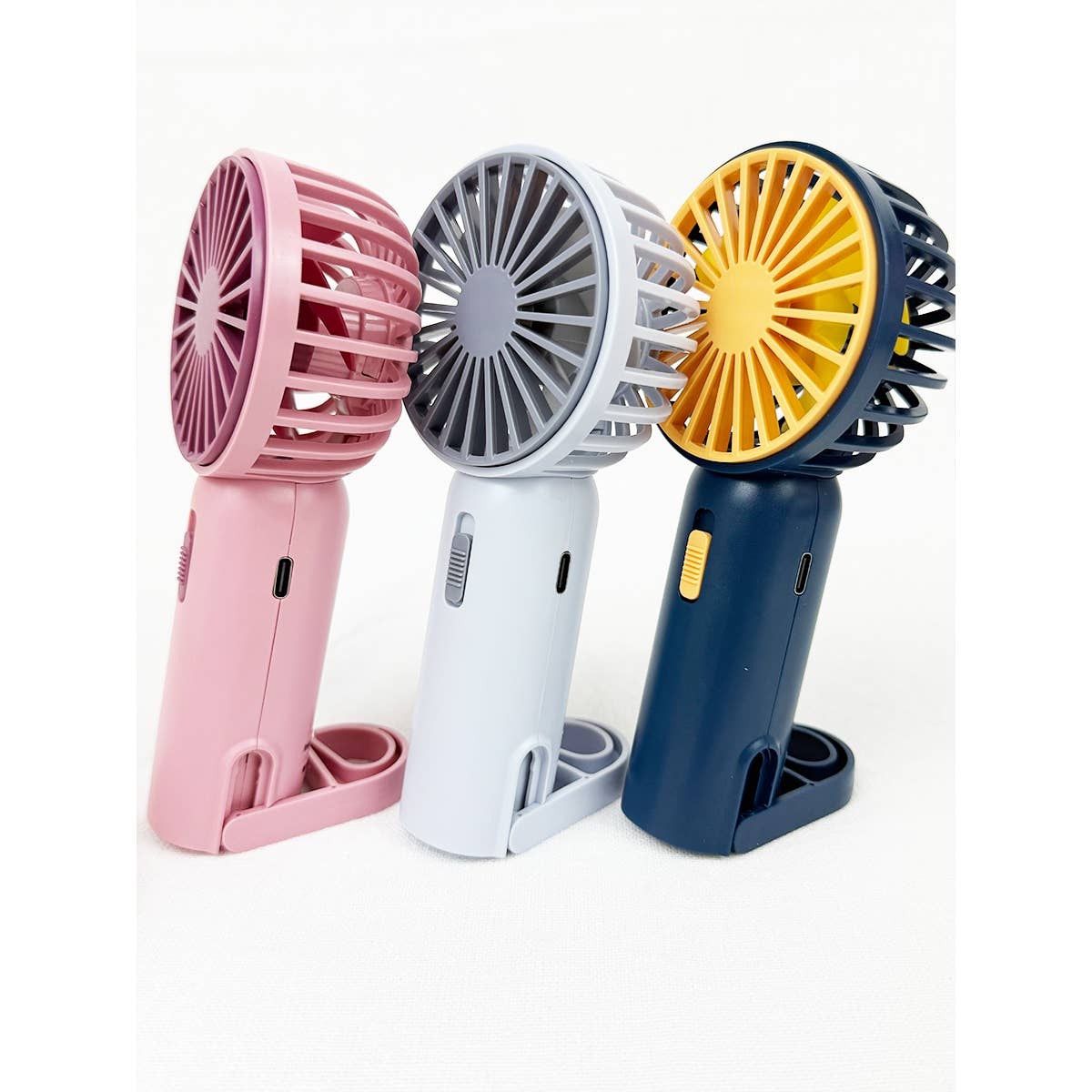 Love and Repeat - Portable Hand Fan with Pull out Stand