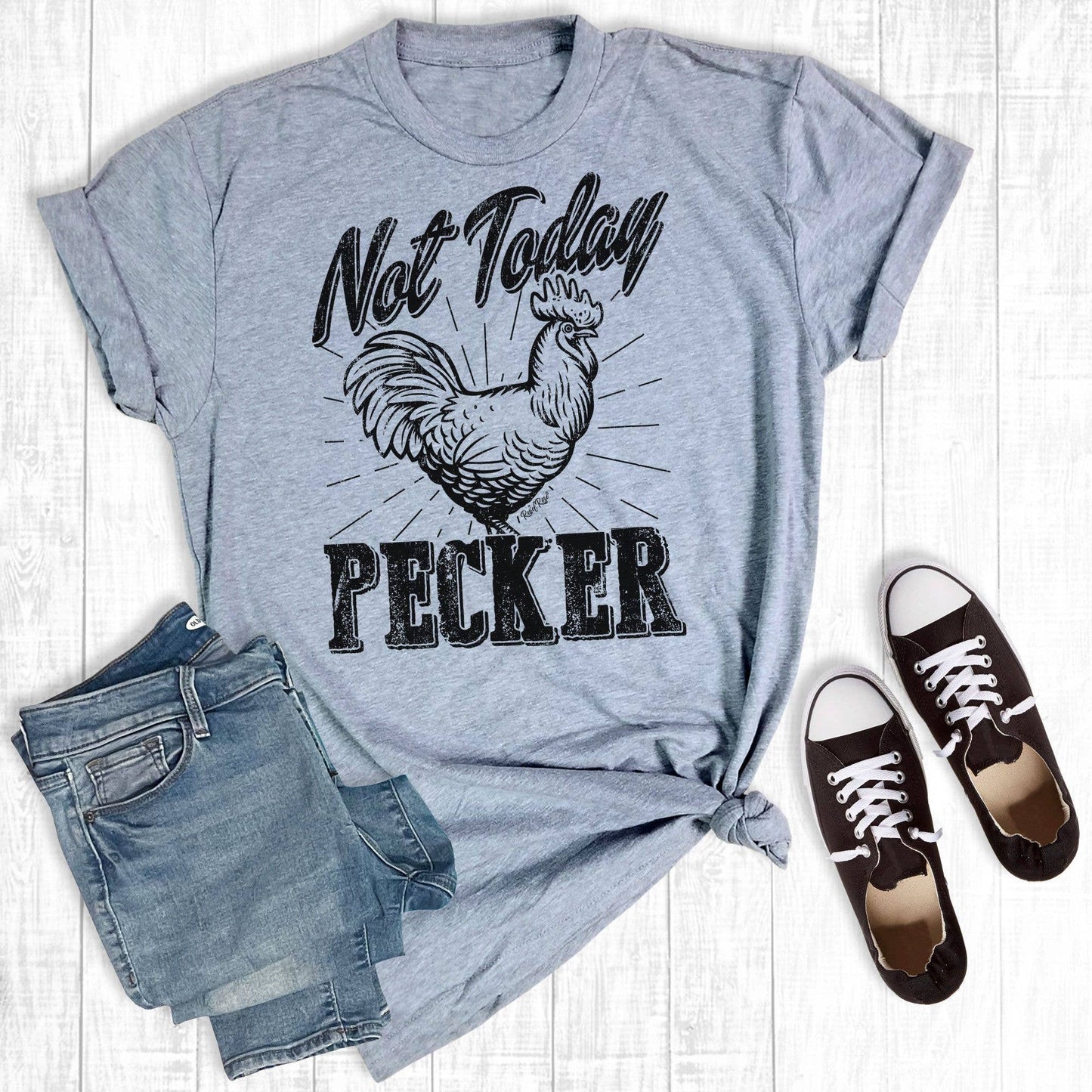 Rebel Rose - Not Today Pecker Light Grey