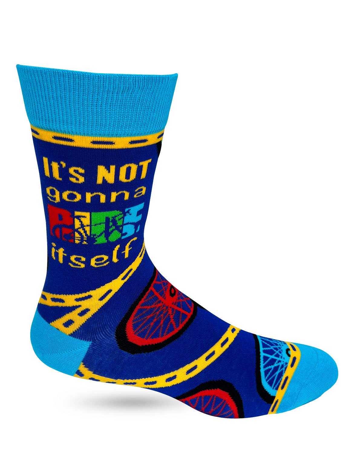 Fabdaz - It's Not Gonna Ride Itself Men's Novelty Crew Socks