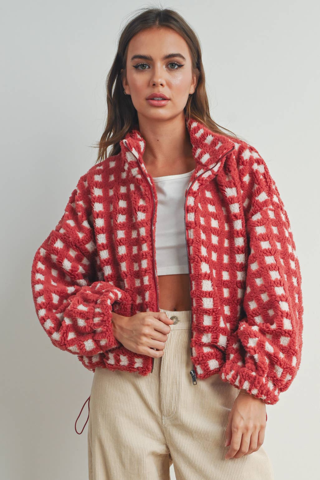 BUTTERMELON - Fuzzy Sherpa Jacket - BMJ7254