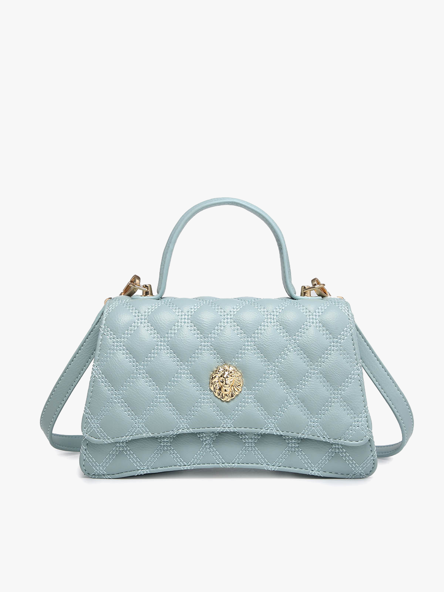 Jen & Co. - PP22013 Leona Quilted Lion Head Satchel