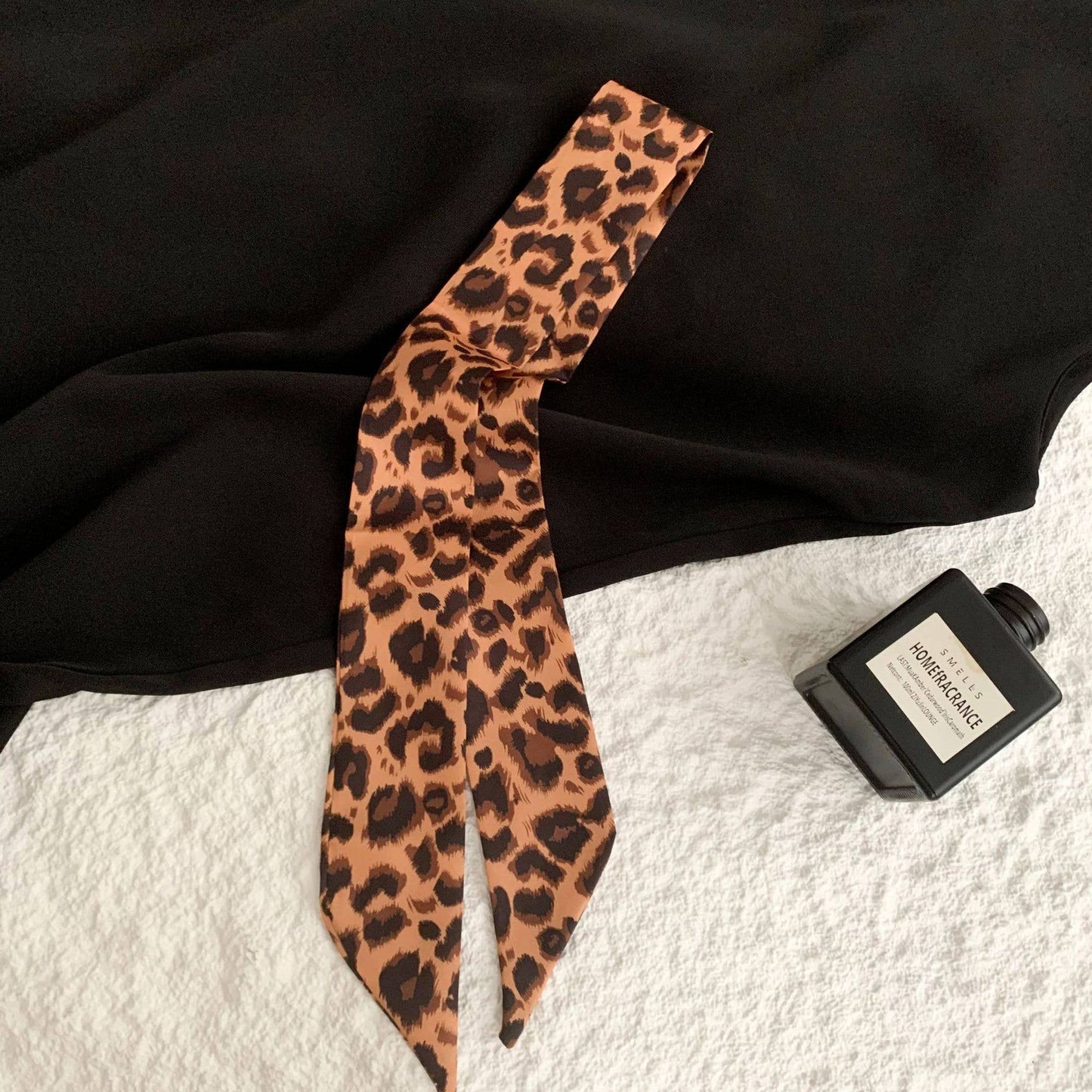 MKS America - Leopard Polka Dot Scarf – Vintage Tie, Women's Hair Tie