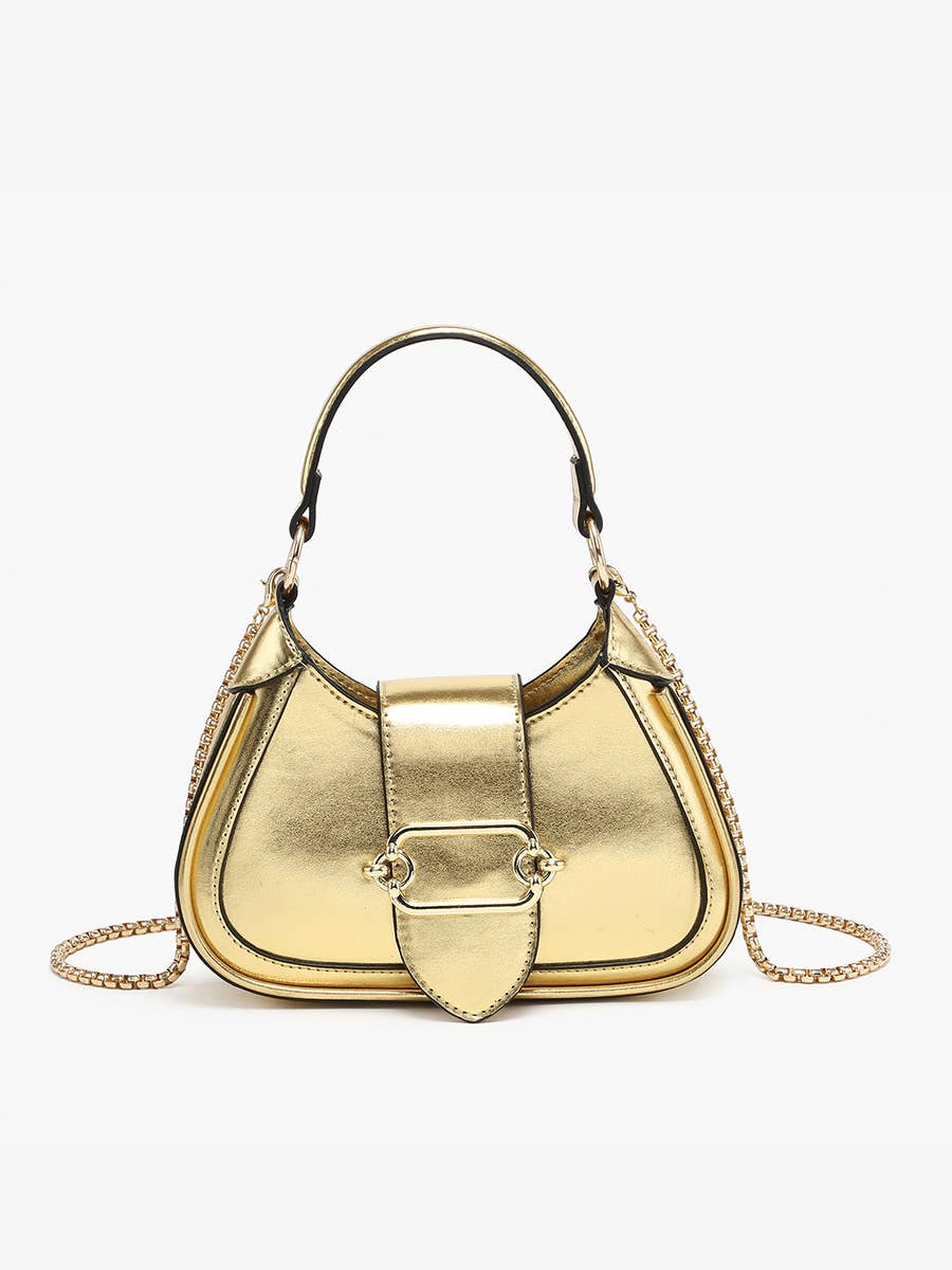 Jen & Co. - EH2563 Malia Buckle Crossbody/Satchel w/ Chain Strap