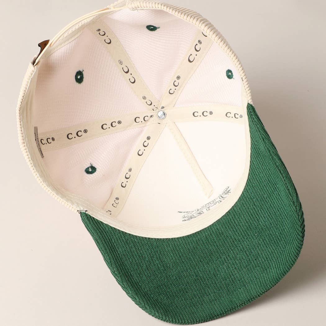 Fashion City - Fuck Off Corduroy Trucker Baseball Cap