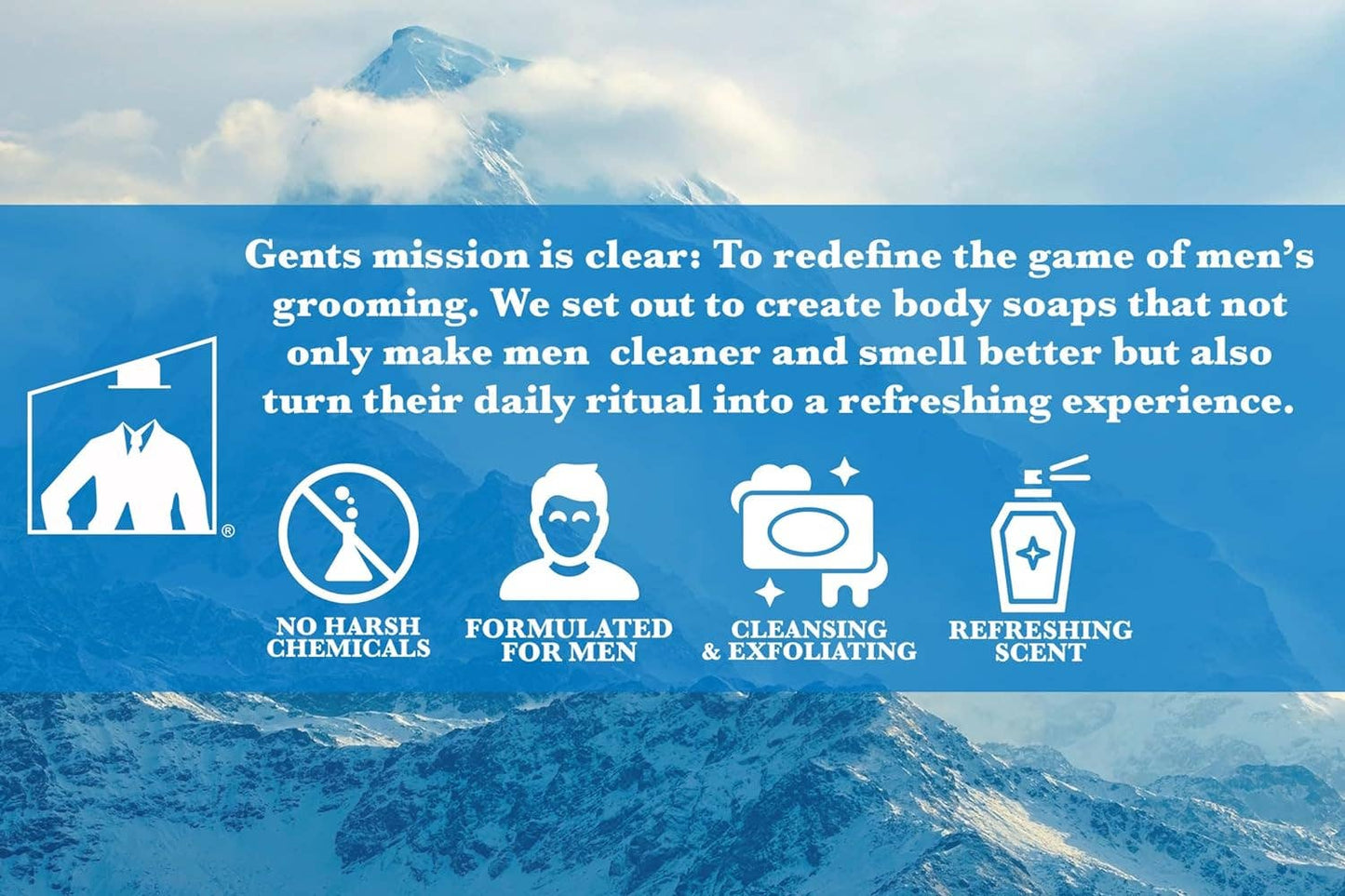 GENTS FINE GROOMING PRODUCTS - GENTS Body Soaps 5 oz All Natural 5 DIFFERENT SCENTS