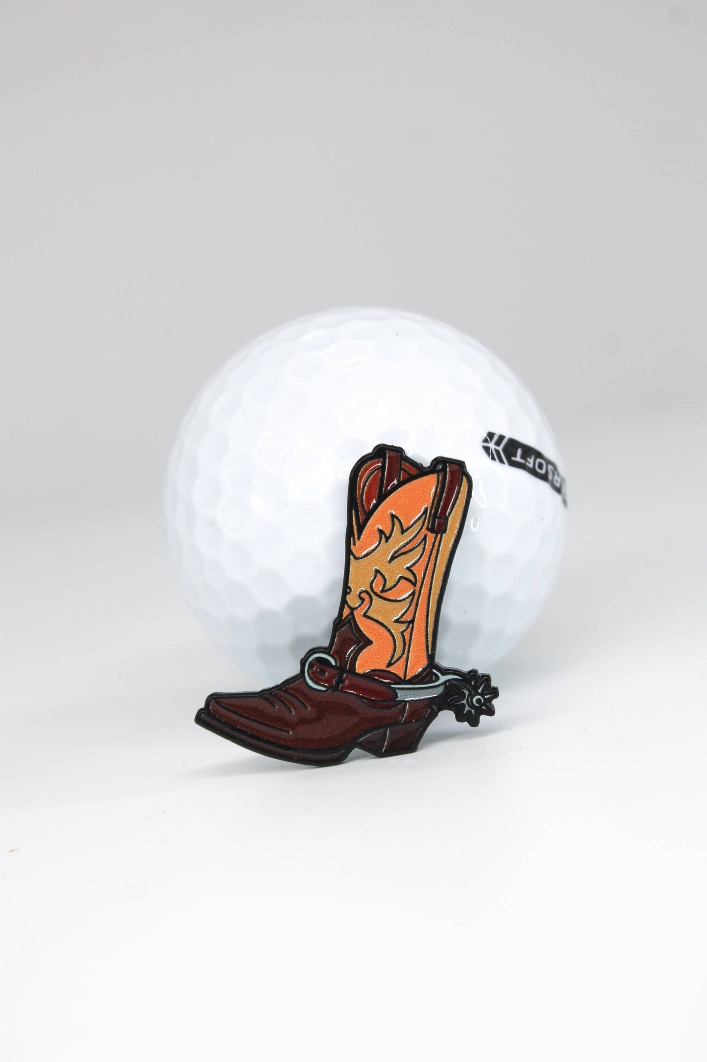 Cowboy Boot Golf Ball Marker + Magnetic Hat Clip